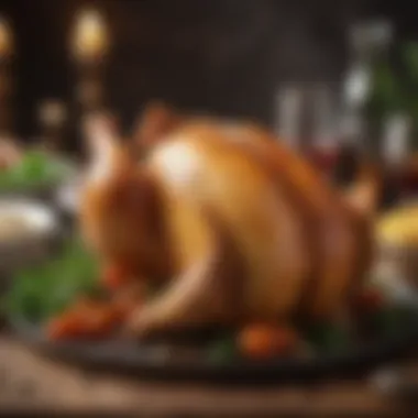 Elegant chicken dish garnished for a gathering