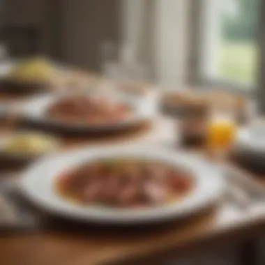 An inviting dinner setup with plates and cutlery