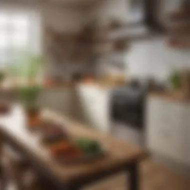 Efficient Kitchen Setup for Plant-Based Cooking A well-organized kitchen with essential tools and ingredients for plant-based cooking