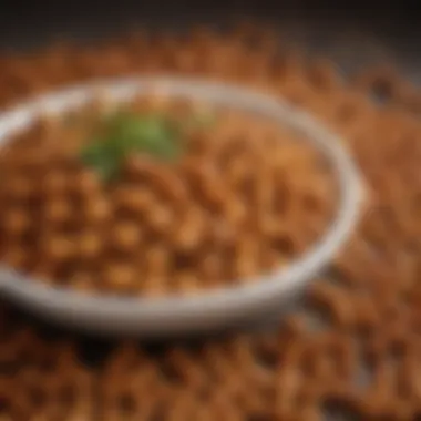 A bowl of roasted chickpeas seasoned with spices