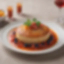 An elegant presentation of a classic French dish showcasing vibrant colors and textures.