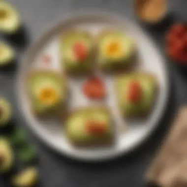 Healthy avocado toast cut into small pieces for toddlers