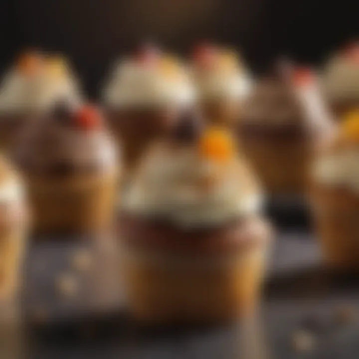 An array of innovative cupcake variations for festive occasions