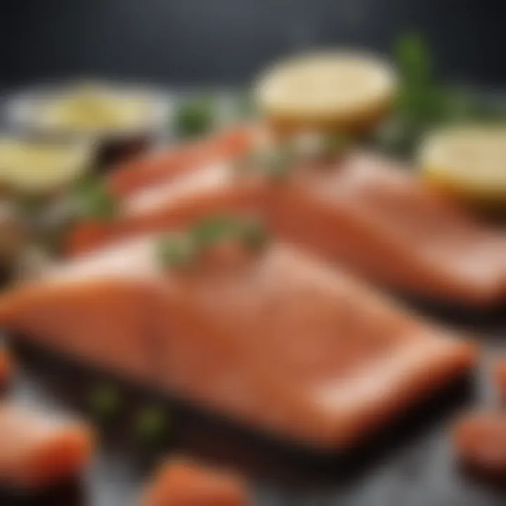 Nutritional benefits of salmon infographic