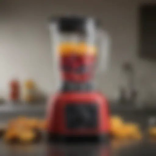 A sleek blender showcasing its powerful motor and design