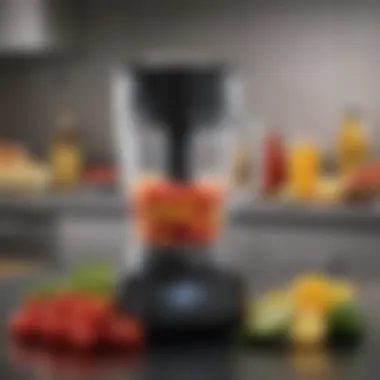 User-friendly controls and settings on a modern blender