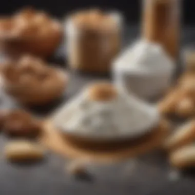 Assortment of natural sweeteners on a kitchen countertop