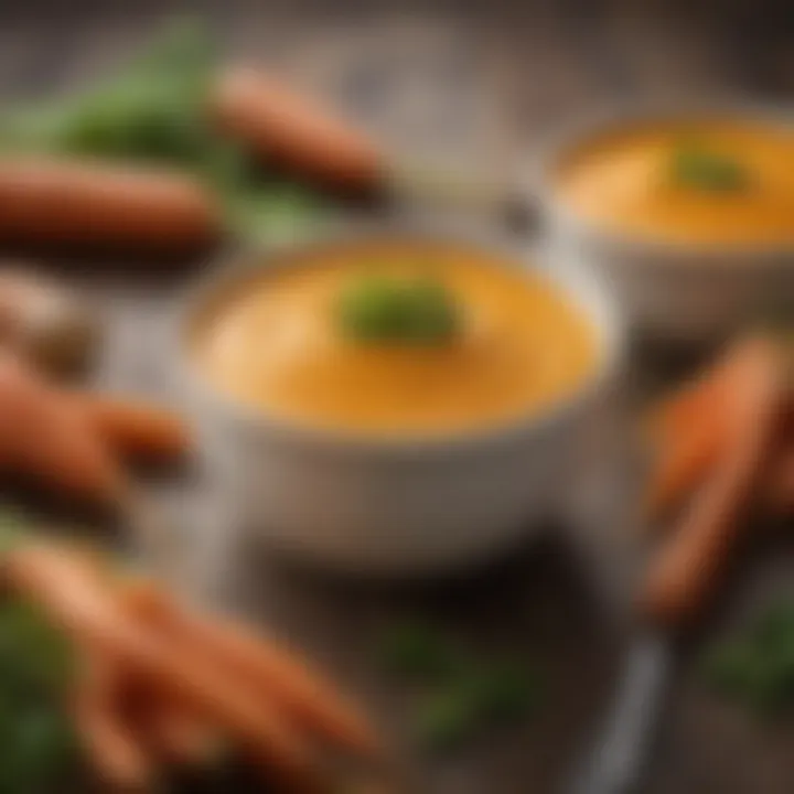 Smooth carrot puree, vibrant and packed with vitamins for baby's first meals.