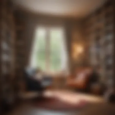 Cozy Reading Nook A cozy reading nook adorned with books and a comfortable chair.