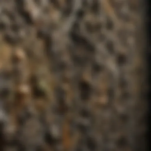 Breathtaking close-up of mold growth on a wall