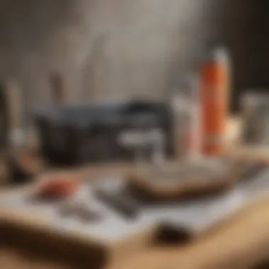 DIY Toolkit for Mold Treatment A well-organized toolkit for DIY mold removal