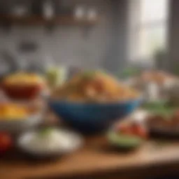 A vibrant spread of quick and easy meals that embody culinary simplicity.