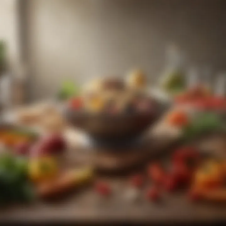 An array of fresh ingredients beautifully arranged to inspire effortless meal preparation.