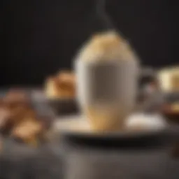 Rich and creamy butter keto coffee in a stylish mug