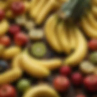 Bananas compared with other fruits