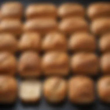 Portion Size Comparison of Bread Illustration comparing portion sizes of various bread types