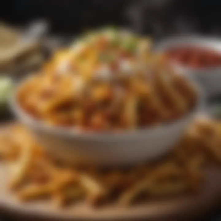 An assortment of chili cheese fries variations from different cultures