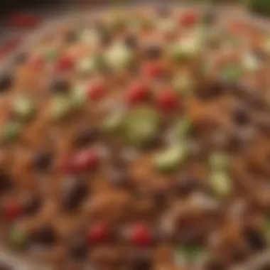 Flavorful toppings enhancing a Chipotle meal
