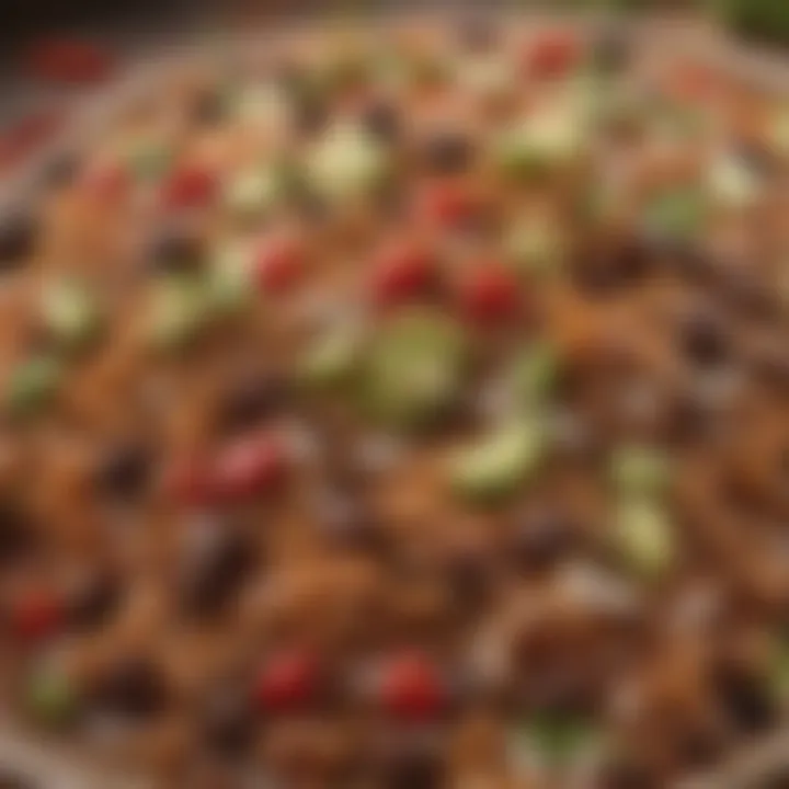 Flavorful toppings enhancing a Chipotle meal