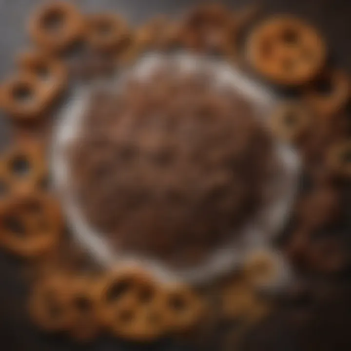 Ingredients laid out for making chocolate-covered pretzels