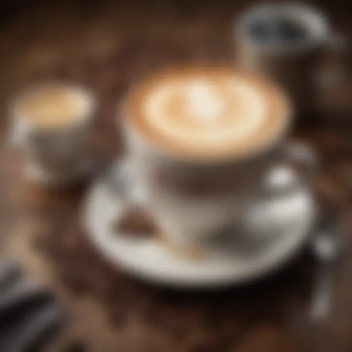 Historical background of coffee culture displayed visually