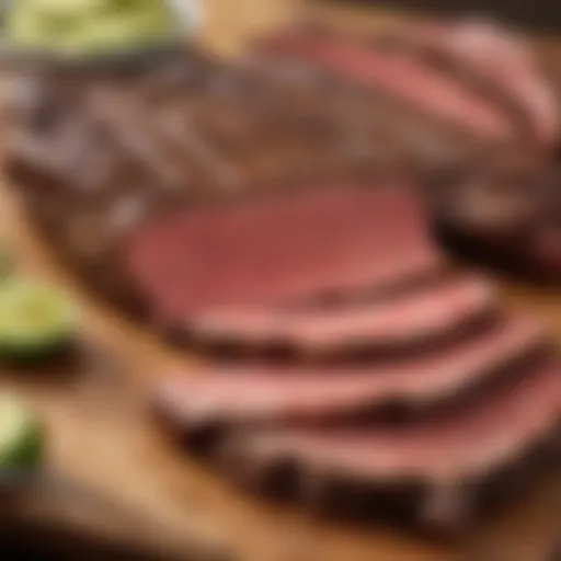 Selection of high-quality beef cuts for carne asada