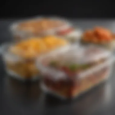 Versatile Design of Three-Section Food Containers Elegant three-section food container showcasing its versatile design