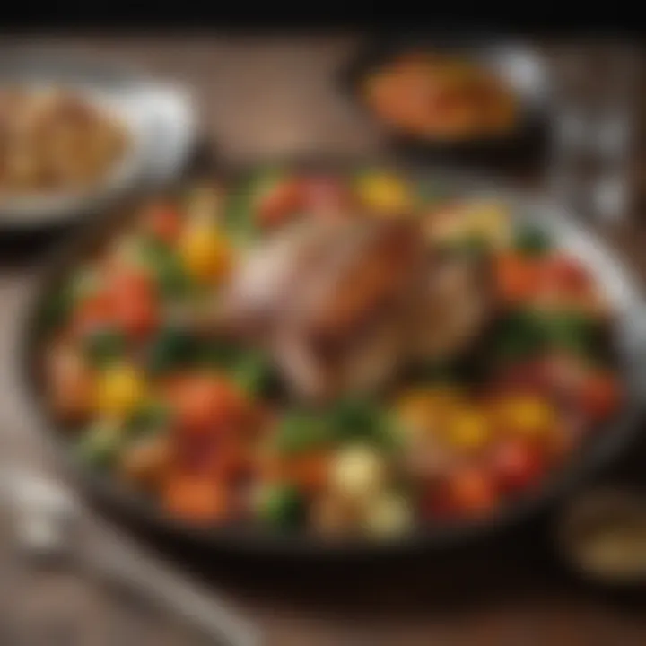 Hearty dinner showcasing seasonal vegetables and lean proteins