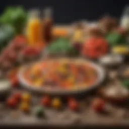 Bright array of fresh ingredients ready for a delightful meal