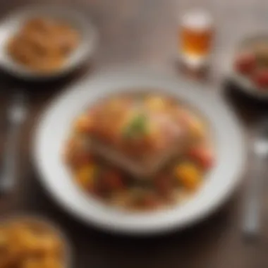Artful Presentation of Effortless Meals A beautifully plated dish showcasing effortless culinary artistry