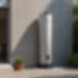 Modern design of a Cosori water heater showcasing its sleek exterior.