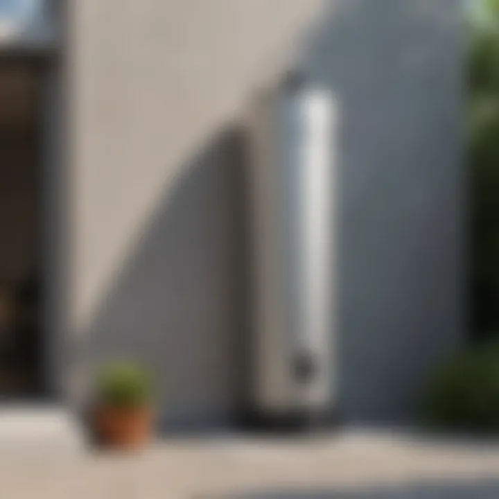 Modern design of a Cosori water heater showcasing its sleek exterior.
