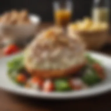 Sophisticated Presentation of Chicken Salad Elegant presentation of chicken salad