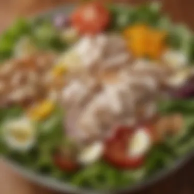 Vibrant Ingredients for a Delectable Salad Fresh ingredients for chicken salad