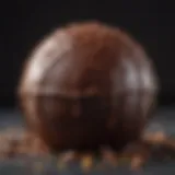 Luscious chocolate bomb ready to explode with flavors