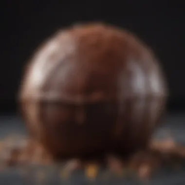 Luscious chocolate bomb ready to explode with flavors