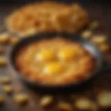 Golden hash browns sizzling in a skillet