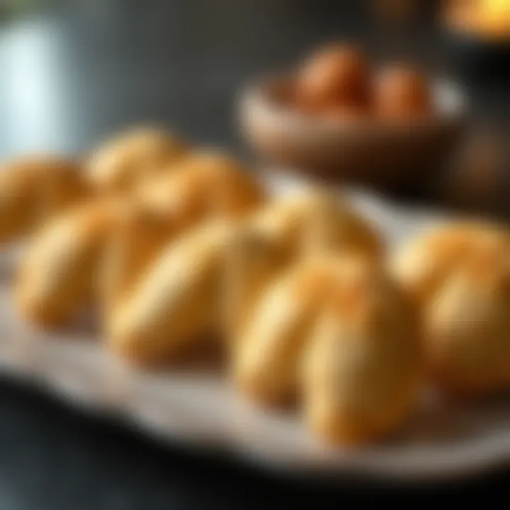 Freshly baked fortune cookies arranged elegantly on a plate