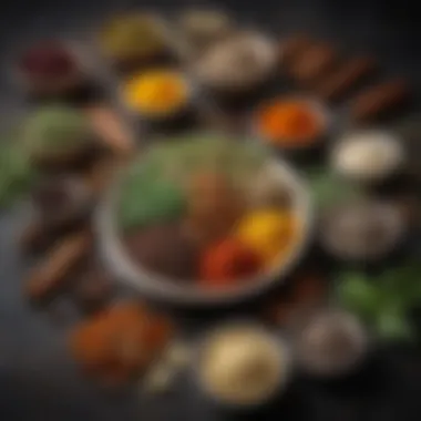 Herbs and Spices to Enhance Flavor Herbs and spices arranged aesthetically
