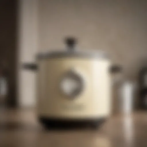 A traditional cream can cooker showcasing its robust design
