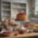 A beautifully arranged wedding registry display