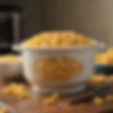 A bowl of creamy crockpot macaroni and cheese