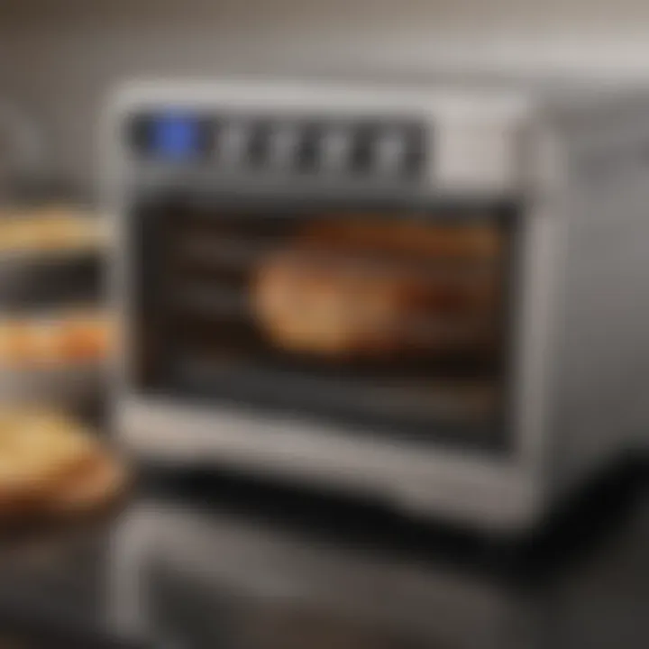 Cuisinart Air Fryer Toaster Oven with accessories displayed, highlighting usability and convenience