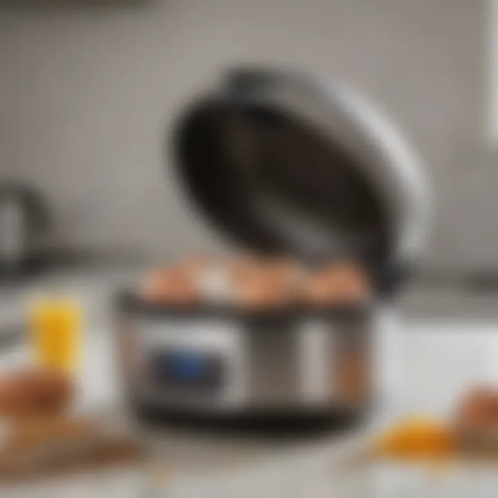 Cuisinart Egg Central Egg Cooker being cleaned