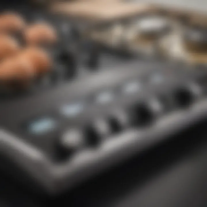 Close-up of the Cuisinart Egg Central Egg Cooker control panel