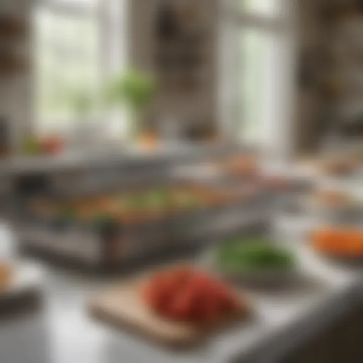 An organized kitchen showcasing efficient meal prep techniques
