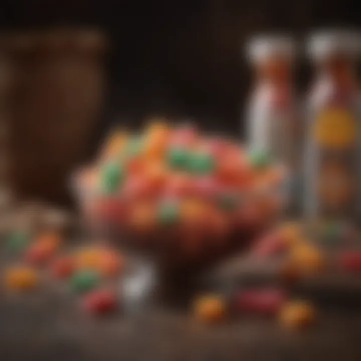 Artistic arrangement of Lucas Powder Candy with cultural elements representing its Mexican heritage.