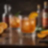 A beautifully crafted Orange Bitters Old Fashioned cocktail garnished with an orange twist.