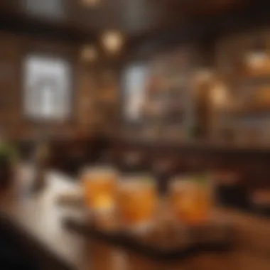 A cozy bar setting where patrons enjoy Russian Mule cocktails.