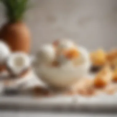 Refreshing coconut sorbet designed for those with dietary restrictions